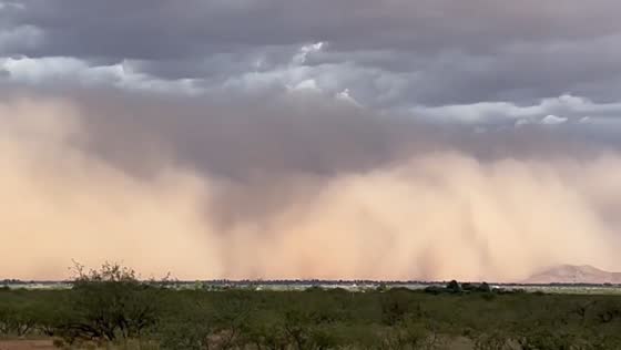 Massive haboob dust storm in Cochise, Arizona