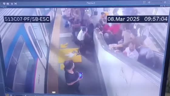 Escalator malfunction injures passengers at MRT-3 Taft Avenue station in Manila, Philippines