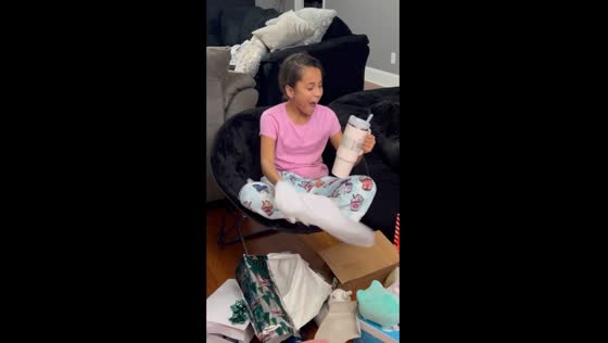 Ayla's joyful Christmas: unwrapping the long-awaited Stanley cup gift