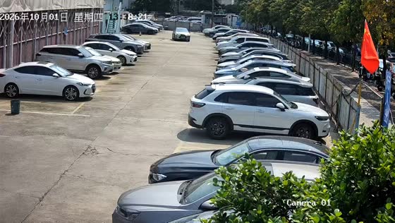 E-bike rider collides with a car after turning into a parking lot in Guangdong, China