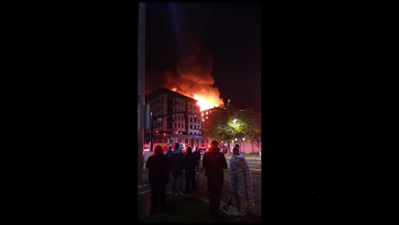 Huge fire at under-construction apartment building in Salt Lake City!