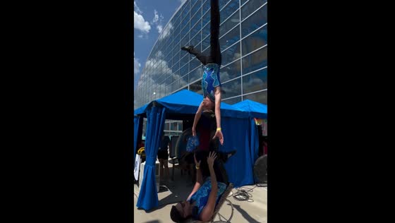 Circus performance practice in Dallas