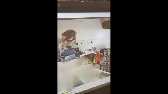 Heated argument breaks out between two women at store in Legnica, Poland