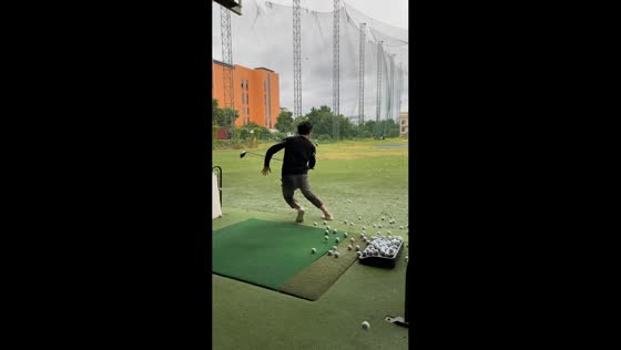 Golf mishap during practice in Guangdong, China