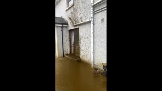 House sprayed with slurry in Lisnaskea, Ireland