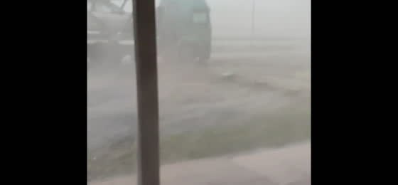 Heavy rain and strong winds captured in Rio Grande do Sul