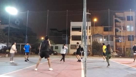Volleyball defensive play backfires: player kicks ball, hits teammate in face