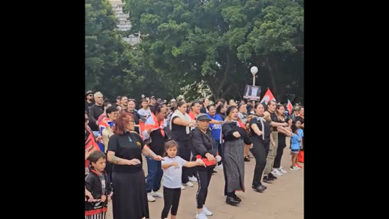 Sydney based Māori march in solidarity with Aotearoa/New Zealand Hikoi