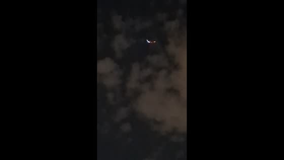 Unidentified multicolored lights appear over Azadegan Highway in Tehran, Iran