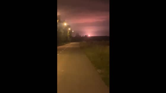 Night of glittering tracers: Pskov's startling encounter with drone attack amidst Ukraine-Russia conflict