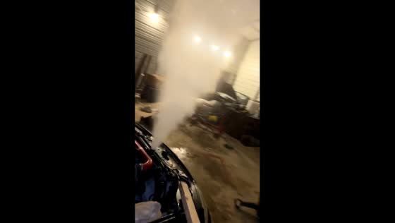 Man startled by radiator steam burst in Gun Barrel, Texas, USA