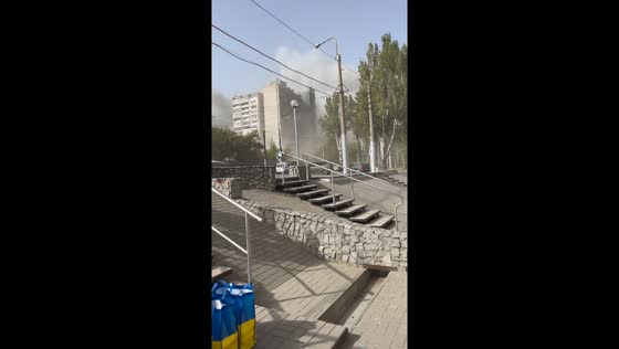 Explosions shatter windows in Zaporizhzhia amid ongoing air strikes