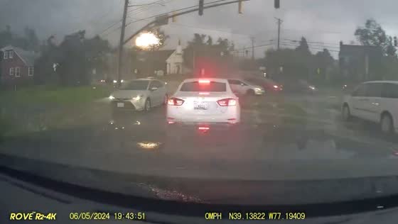 Dash cam captures Gaithersburg tornado