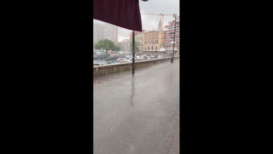 Heavy rain continues to drench Palamós amid severe weather in Spain