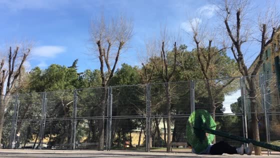 Man injured after basketball hoop snaps during dunk attempt in Madrid, Spain