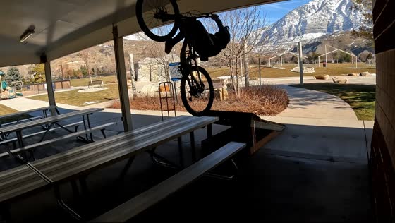 Cyclist crashes into pavilion during failed jump in Orem, Utah