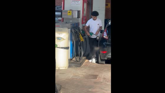 Person attempts to fuel car incorrectly at petrol station in Sheffield