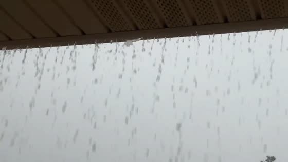 Powerful thunderstorm sweeps through Ferndale, California, USA