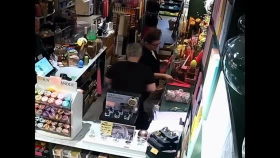 Woman quickly puts out hair fire in candle room in Stockholm, Sweden