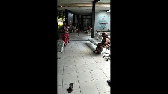 Child runs joyfully despite illness in Rembang, Indonesia