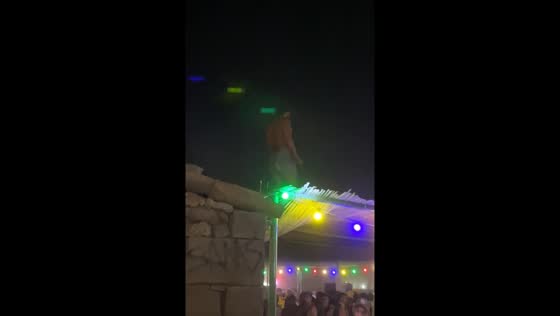 Man falls from stage roof after walking on straw in Spain