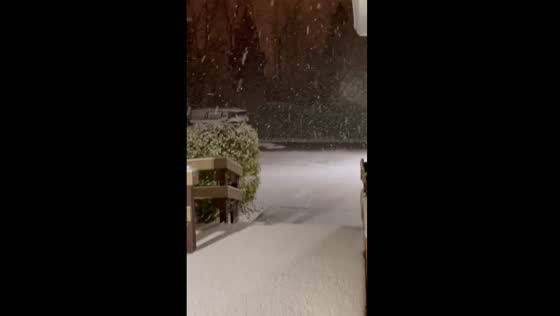 Snowfall delights: Beachwood, Ohio blanketed in white