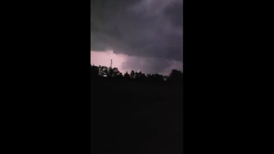 Superstorm approaching Blue Ridge from Melissa, Texas