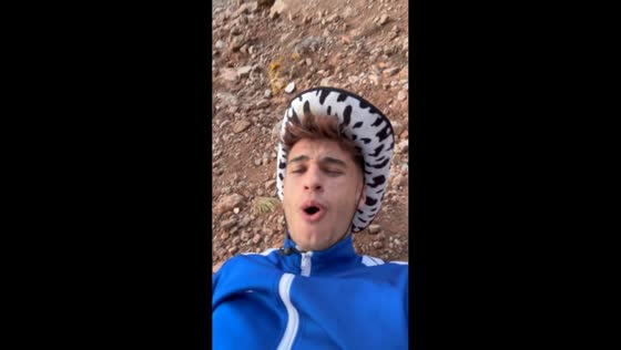 Man loses balance and falls from moving pickup truck in Barcelona, Spain