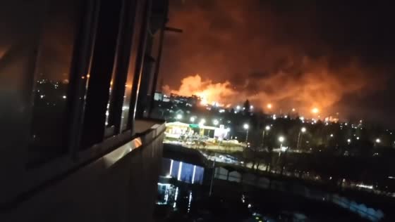 Ukrainian drone attack reportedly targets industrial hub as massive fire breaks out in Omsk, Russia
