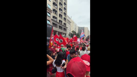 Lula supporters march through city streets ahead of Brazil election in Rio de Janeiro, Brazil
