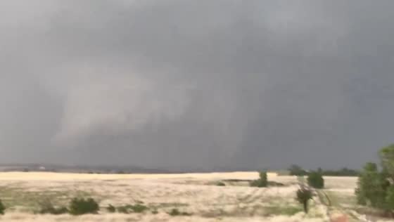 Tornado spotted near Custer City, Oklahoma