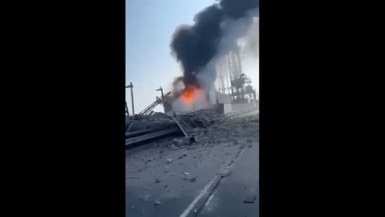 Missile strikes damage Kiev Reservoir dam in Kyiv Oblast, Ukraine