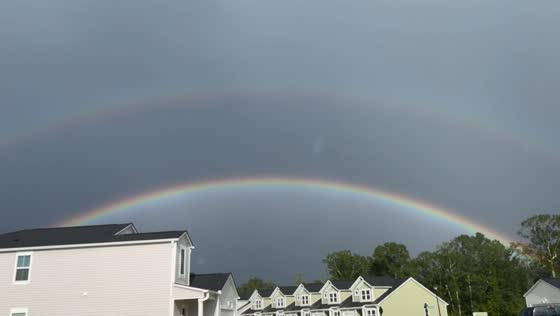 Double rainbow captured in Myrtle Beach, South Carolina