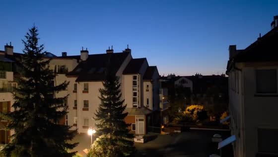Air raid sirens echo across residential area in Lublin, Poland