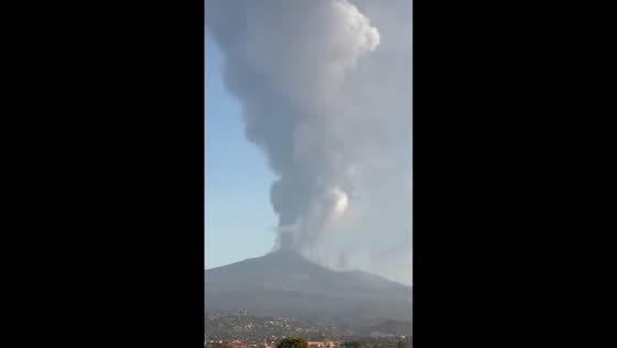 Mount Etna erupts, ash cloud reaches 20,000 feet