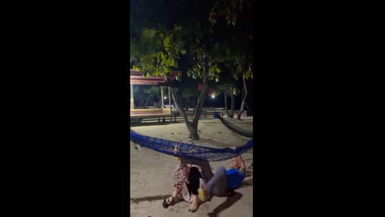 Swinging fail: a romantic video gone wrong on Pari Island