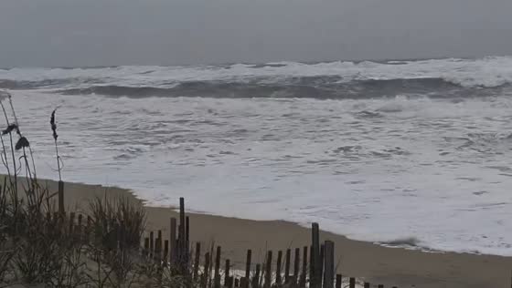 Powerful nor’easter brings massive waves and coastal flooding to Kill Devil Hills, USA