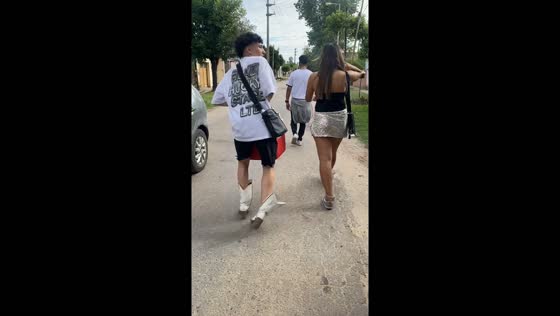 Walking on heels: a slippery strut in Moreno, Argentina