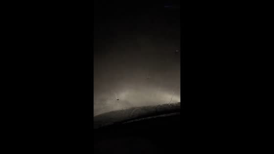 Heavy snowstorm reduces visibility in Iowa, USA