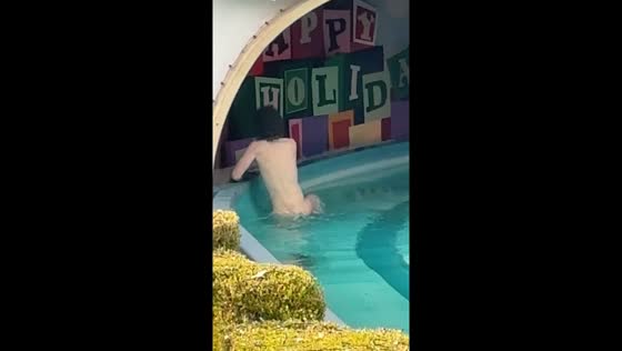 Naked swimmer evicted from Disneyland by police