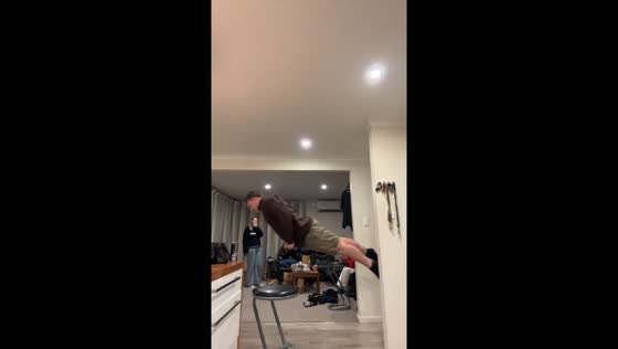 Unexpected levitating jump in Te Awamutu, Waikato region, New Zealand