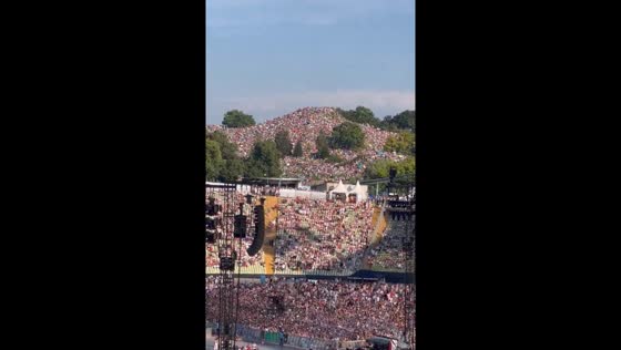 Fans watch Taylor Swift's Munich concert from hill outside Olympiastadion