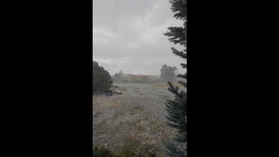 Heavy hailstorm hits Taos, New Mexico