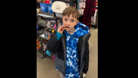 Child eats dog treat sample in Portage, Indiana