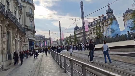 Student protest escalates into clashes with police in Montpellier, France