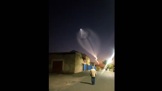Soyuz MS-22 rocket launch creates “jellyfish” effect in Temirtau, Kazakhstan