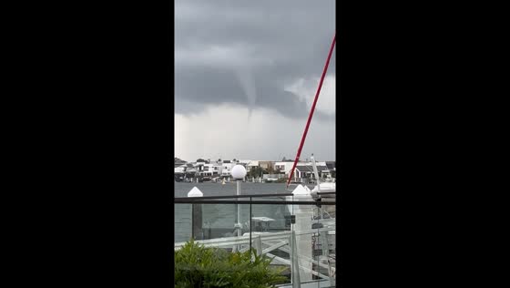 Waterspout marvel: breathtaking video captures a waterspout in Australia