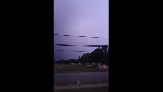 Lightning flashes over Racine, WI