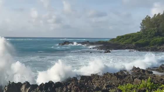 Approaching hurricane Humberto in St. George, Bermuda