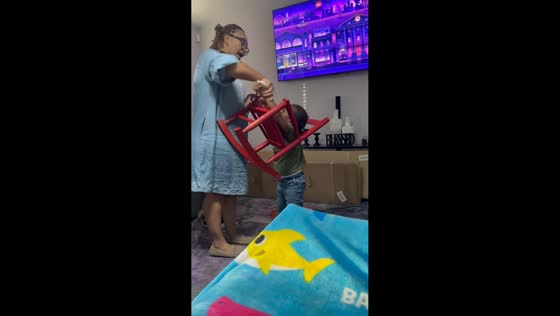 Child gets head stuck in chair at home in Alabama, US